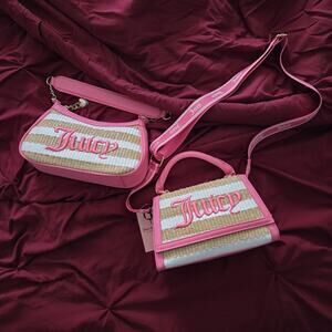 BRAND NEW Juicy Couture Juicy Gelato Shoulder & Crossbody Bag Set Leather Gold